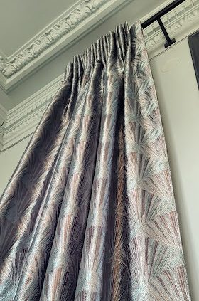 Rideaux au motif de coquillage de la maison Rubelli