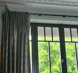 Rideaux au motif de coquillage de la maison Rubelli